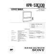 SONY KPR53EX30 Service Manual
