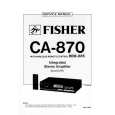 FISHER CA870 Service Manual