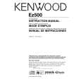KENWOOD EZ500 Owners Manual