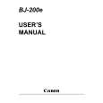 CANON BJ-200E Owners Manual