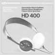 SENNHEISER HD 400 Owners Manual