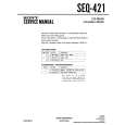 SONY SEQ-421 Service Manual