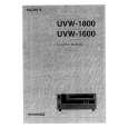 SONY UVW1600 VOLUME 2 Service Manual