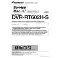 PIONEER DVRRT602HS Service Manual