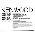 KENWOOD KRCS400 Manual de Usuario