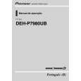 PIONEER DEH-P7980UB/XF/BR Owners Manual