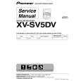 PIONEER XV-SV5DV/NXCN/HK Service Manual