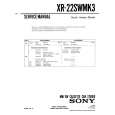 SONY XR-22SWMK3 Service Manual