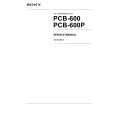 SONY PCB-600 Service Manual