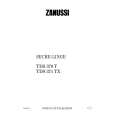 ZANUSSI TDS371TX Owners Manual