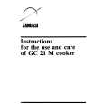 ZANUSSI GC21M Owners Manual
