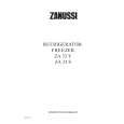 ZANUSSI ZA33S Owners Manual