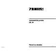 ZANUSSI ZK30 Owners Manual