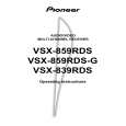 PIONEER VSX-859RDS-G/HYXJI Owners Manual