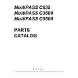 CANON MULTIPASS C3500 Katalog Części