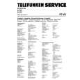 TELEFUNKEN RT200 Service Manual
