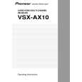 PIONEER VSX-AX10/SDLBPW Instrukcja Obsługi
