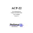 PRE SONUS ACP-22 Instrukcja Obsługi