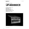 SONY UP-860CE Owners Manual