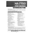 HITACHI HA-7700 Owners Manual