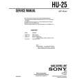 SONY HU-25 Instrukcja Serwisowa