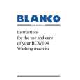 BLANCO BCW104 Owners Manual