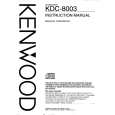 KENWOOD KDC8003 Owners Manual