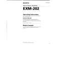 SONY EXM-202 Owners Manual