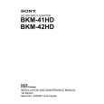 SONY BKM-42HD Service Manual