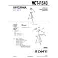 SONY VCTR640 Instrukcja Serwisowa