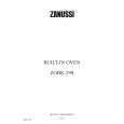 ZANUSSI ZOBK299SX Owners Manual