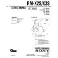 SONY RM-X3S Manual de Servicio