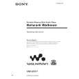 SONY NWMS11 Owners Manual