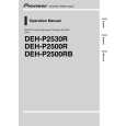 PIONEER DEH-P2500RBEW Service Manual