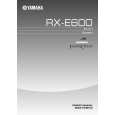 YAMAHA RX-E600 Instrukcja Obsługi