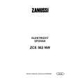ZANUSSI ZCE562NW Owners Manual