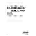 CASIO DR-270HD Podręcznik Użytkownika