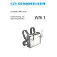 SENNHEISER WM 1 Owners Manual