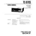 SONY TC-D705 Service Manual