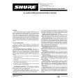 SHURE EC SIERIES Owners Manual