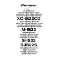 PIONEER XC-IS22CD Manual de Usuario