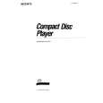 SONY CDP-411 Owners Manual