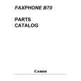 CANON FAXPHONE B70 Catálogo de piezas