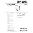 SONY CDPNW10 Manual de Servicio