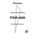 PIONEER PDR-609/KU/CA Manual de Usuario