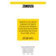 ZANUSSI ZOB691N Owners Manual