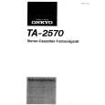 ONKYO TA-2570 Owners Manual