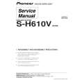 PIONEER S-H610V/XCN5 Instrukcja Serwisowa