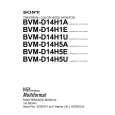 SONY BVM-D14H1E Instrukcja Serwisowa