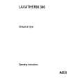 AEG Lavatherm 340 w Owners Manual